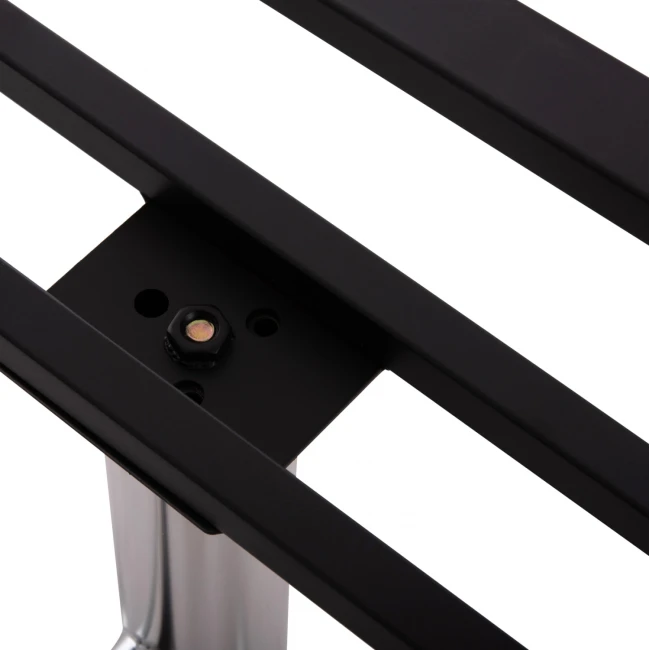 ΒΑΣΗ ΤΡΑΠΕΖΙΟΥ ΜΕΤΑΛΛΙΚΗ ΔΙΠΛΗ HM461.13 ΧΡΩΜΙΟΥ ΜΕ ΡΕΓΟΥΛΑΤΟΡΟΥΣ 100x60x73Υεκ.