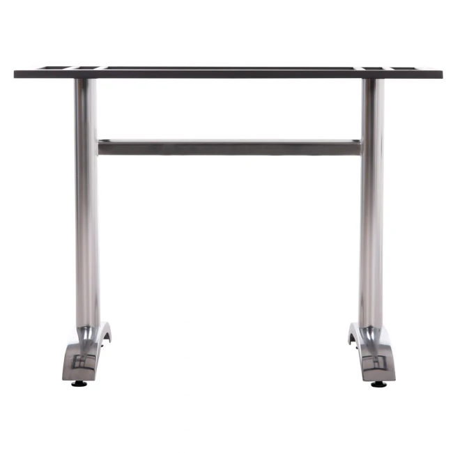 ΒΑΣΗ ΤΡΑΠΕΖΙΟΥ ΜΕΤΑΛΛΙΚΗ ΔΙΠΛΗ HM461.13 ΧΡΩΜΙΟΥ ΜΕ ΡΕΓΟΥΛΑΤΟΡΟΥΣ 100x60x73Υεκ.