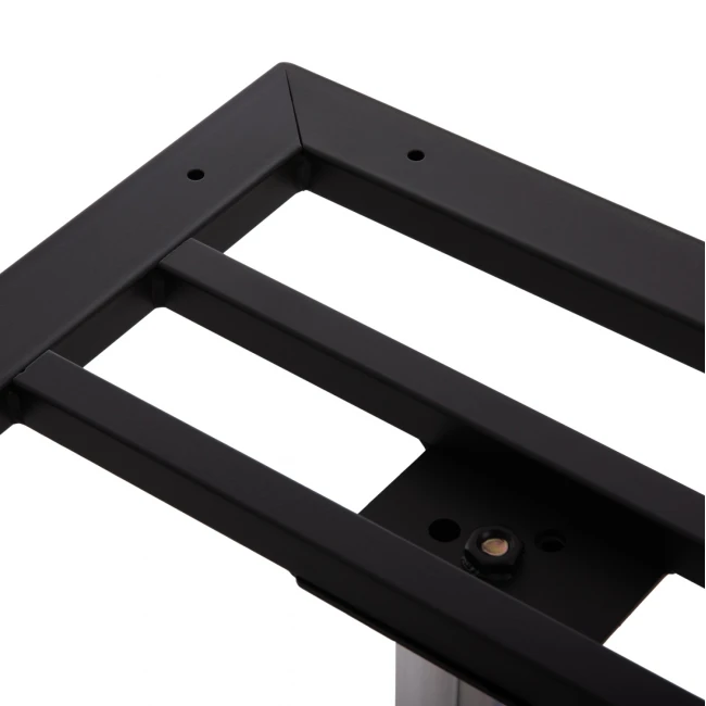 ΒΑΣΗ ΤΡΑΠΕΖΙΟΥ ΜΕΤΑΛΛΙΚΗ ΔΙΠΛΗ HM461.13 ΧΡΩΜΙΟΥ ΜΕ ΡΕΓΟΥΛΑΤΟΡΟΥΣ 100x60x73Υεκ.