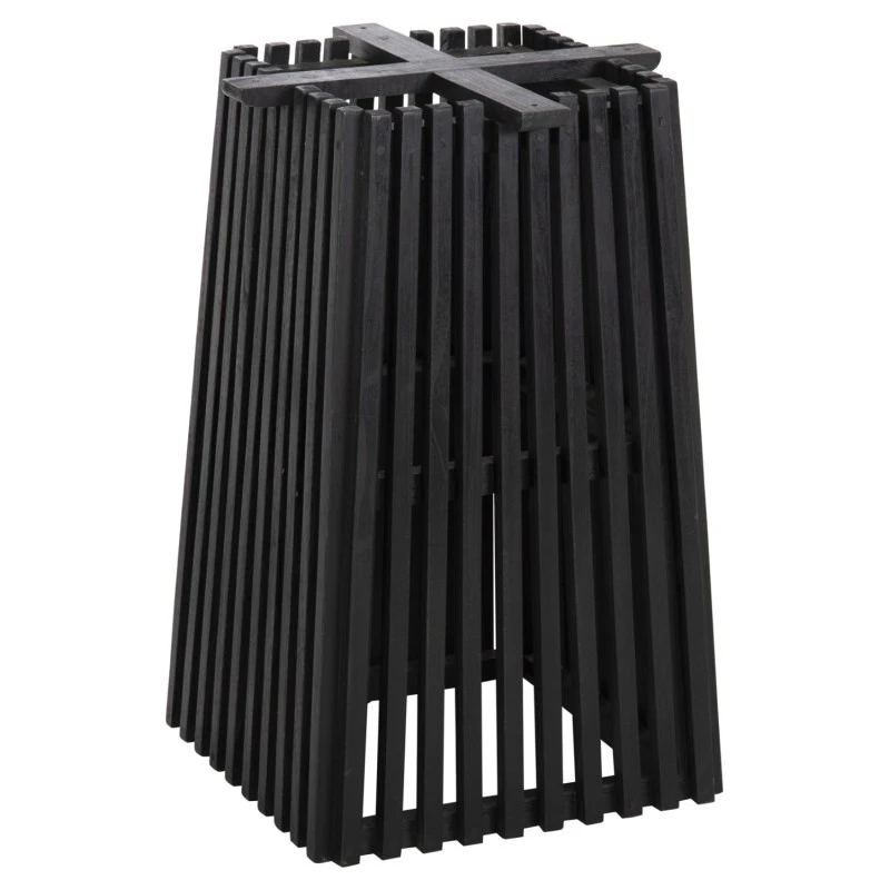 ΒΑΣΗ ΤΡΑΠΕΖΙΟΥ ΤΕΤΡΑΓΩΝΗ FRANTZ HM9460.12 ΞΥΛΟ MINDI ΣΕ ΜΑΥΡΟ 60x60x75Y εκ.