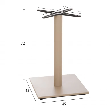 ΒΑΣΗ ΤΡΑΠΕΖΙΟΥ HM438.25 ΜΕΤΑΛΛΟ ΚΑΠΟΥΤΣΙΝΟ ΜΑΤ-ΡΕΓΟΥΛΑΤΟΡΟΙ 46x46x72Yεκ.