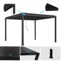 ΒΙΟΚΛΙΜΑΤΙΚΗ ΠΕΡΓΚΟΛΑ ΑΛΟΥΜΙΝΙΟΥ DOMECIL HM6612.01 ΜΕ ΜΕΤΑΛ. ΠΕΡΣΙΔΕΣ--300x400x240Υ