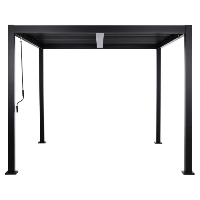 ΒΙΟΚΛΙΜΑΤΙΚΗ ΠΕΡΓΚΟΛΑ ΑΛΟΥΜΙΝΙΟΥ PREMIUM FRANIO HM6609.01 ΜΑΥΡΟ 300x300x240Υ