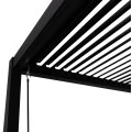 ΒΙΟΚΛΙΜΑΤΙΚΗ ΠΕΡΓΚΟΛΑ ΑΛΟΥΜΙΝΙΟΥ PREMIUM FRANIO HM6609.01 ΜΑΥΡΟ 300x300x240Υ