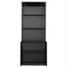 ΒΙΒΛΙΟΘΗΚΗ ΓΡΑΦΕΙΟΥ ΕΠΑΓΓΕΛΜΑΤΙΚΗ ROSEWOOD HM2089 ΜΕΛΑΜΙΝΗ ΓΚΡΙ-WENGE 80Χ40Χ200Υεκ.