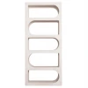 ΒΙΒΛΙΟΘΗΚΗ ΣΕΙΡΑ SANTORINI HM18062 MDF ΣΕ ΥΠΟΛΕΥΚΟ ΧΡΩΜΑ 80x38x180Yεκ.