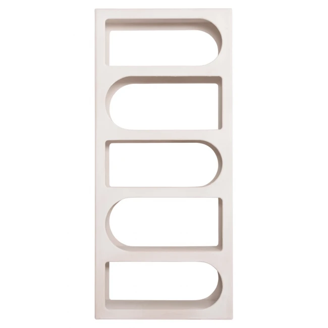 ΒΙΒΛΙΟΘΗΚΗ ΣΕΙΡΑ SANTORINI HM18062 MDF ΣΕ ΥΠΟΛΕΥΚΟ ΧΡΩΜΑ 80x38x180Yεκ.