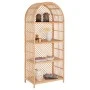 ΒΙΒΛΙΟΘΗΚΗ SIMOK HM9552 ΑΠΟ ΦΥΣΙΚΟ RATTAN ΣΕ ΦΥΣΙΚΟ ΧΡΩΜΑ 80x40x182Υεκ.