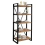 ΒΙΒΛΙΟΘΗΚΗ TURNER ΜΕΤΑΛΛΟ ΚΑΙ ΜΑΣΙΦ ΞΥΛΟ MANGO HM8188.11 80x45x186Υ εκ.