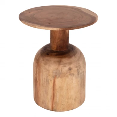 ΒΟΗΘΗΤΙΚΟ ΤΡΑΠΕΖΑΚΙ PUMBE HM9891.11 ΞΥΛΟ SUAR ΣΕ ΦΥΣΙΚΟ ΧΡΩΜΑ Φ40x50Υεκ