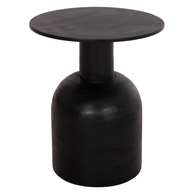 ΒΟΗΘΗΤΙΚΟ ΤΡΑΠΕΖΑΚΙ PUMBE HM9891.12 ΞΥΛΟ SUAR ΣΕ ΜΑΥΡΟ ΧΡΩΜΑ Φ40x50Υεκ