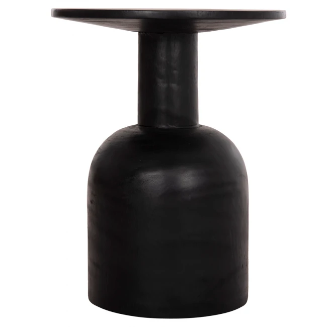 ΒΟΗΘΗΤΙΚΟ ΤΡΑΠΕΖΑΚΙ PUMBE HM9891.12 ΞΥΛΟ SUAR ΣΕ ΜΑΥΡΟ ΧΡΩΜΑ Φ40x50Υεκ