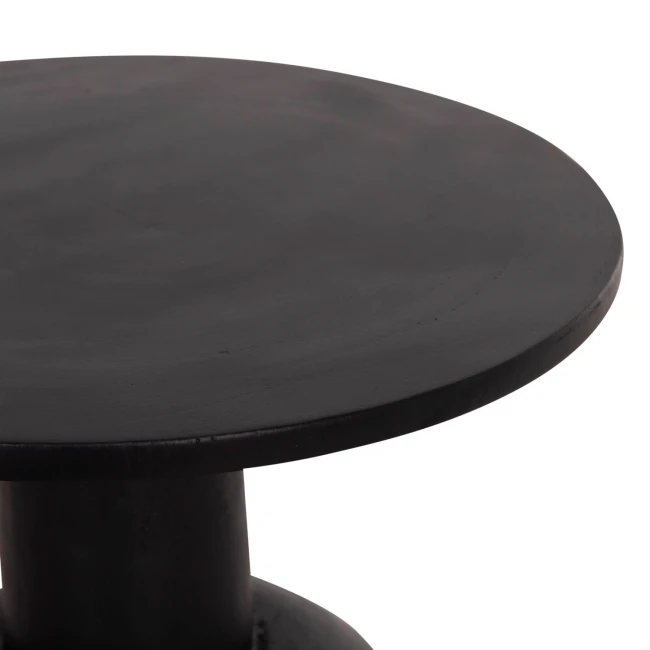 ΒΟΗΘΗΤΙΚΟ ΤΡΑΠΕΖΑΚΙ PUMBE HM9891.12 ΞΥΛΟ SUAR ΣΕ ΜΑΥΡΟ ΧΡΩΜΑ Φ40x50Υεκ