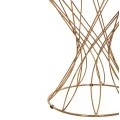 ΒΟΗΘΗΤΙΚΟ ΤΡΑΠΕΖΑΚΙ RUDY HM18037.01 ΚΕΡΑΜΙΚΟ TOP ΛΕΥΚΟ-ΜΕΤΑΛΛΟ ΧΡΥΣΟ Φ45x48,5Υεκ.