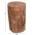 ΒΟΗΘΗΤΙΚΟ ΤΡΑΠΕΖΑΚΙ/ΣΚΑΜΠΟ TRONCO HM9374.21 ΞΥΛΟ TEAK--ΦΥΣΙΚΟ Φ30x45Υεκ.