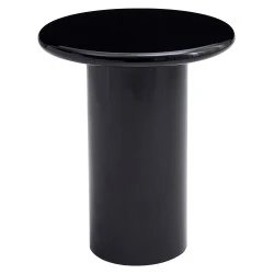 ΒΟΗΘΗΤΙΚΟ ΤΡΑΠΕΖΑΚΙ SOLNA HM18455.02 MDF ΣΕ GLOSSY ΜΑΥΡΟ Φ50x59Υεκ