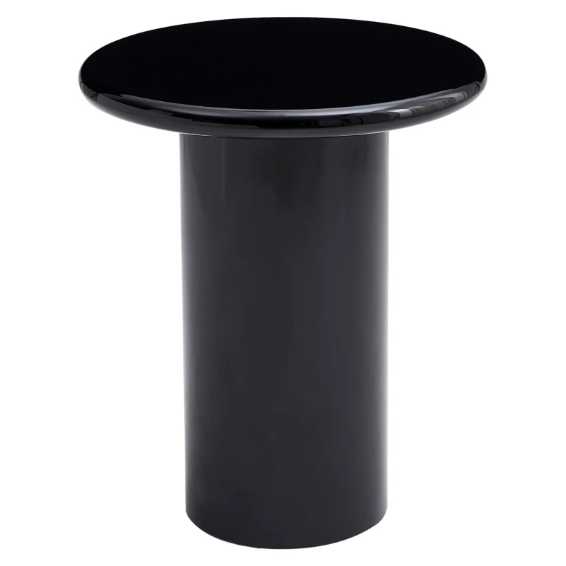 ΒΟΗΘΗΤΙΚΟ ΤΡΑΠΕΖΑΚΙ SOLNA HM18455.02 MDF ΣΕ GLOSSY ΜΑΥΡΟ Φ50x59Υεκ