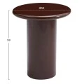 ΒΟΗΘΗΤΙΚΟ ΤΡΑΠΕΖΑΚΙ SOLNA HM18455.06 MDF ΣΕ GLOSSY ΚΟΚΚΙΝΟ Φ50x59Υεκ