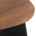 ΒΟΗΘΗΤΙΚΟ ΤΡΑΠΕΖΙ AIDA HM4692.01 FIBER CEMENT ΜΑΥΡΟ--ΞΥΛΟ TEAK TOP 47x60x59Υεκ