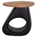 ΒΟΗΘΗΤΙΚΟ ΤΡΑΠΕΖΙ AIDA HM4692.01 FIBER CEMENT ΜΑΥΡΟ--ΞΥΛΟ TEAK TOP 47x60x59Υεκ