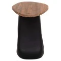 ΒΟΗΘΗΤΙΚΟ ΤΡΑΠΕΖΙ AIDA HM4692.01 FIBER CEMENT ΜΑΥΡΟ--ΞΥΛΟ TEAK TOP 47x60x59Υεκ