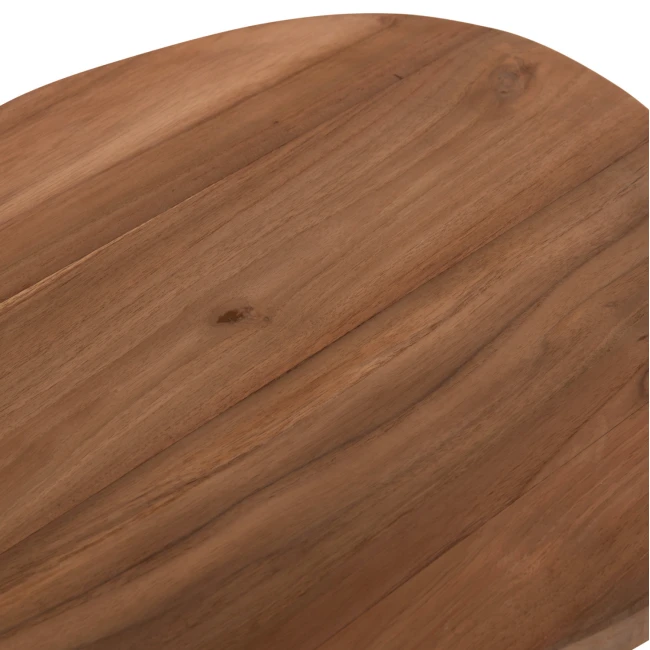 ΒΟΗΘΗΤΙΚΟ ΤΡΑΠΕΖΙ AIDA HM4692.02 FIBER CEMENT ΛΕΥΚΟ--ΞΥΛΟ TEAK TOP 47x60x59Υεκ