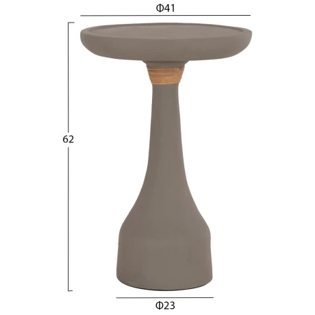 ΒΟΗΘΗΤΙΚΟ ΤΡΑΠΕΖΙ ΓΙΑ ΛΑΜΠΑΤΕΡ TORG HM18170.03 FIBER CEMENT ΓΚΡΙ Φ41x62Υεκ.