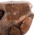 ΒΟΗΘΗΤΙΚΟ ΤΡΑΠΕΖΙ LOGGY HM18295 ΞΥΛΟ TEAK--ΦΥΣΙΚΟ 50x50x50Υεκ.