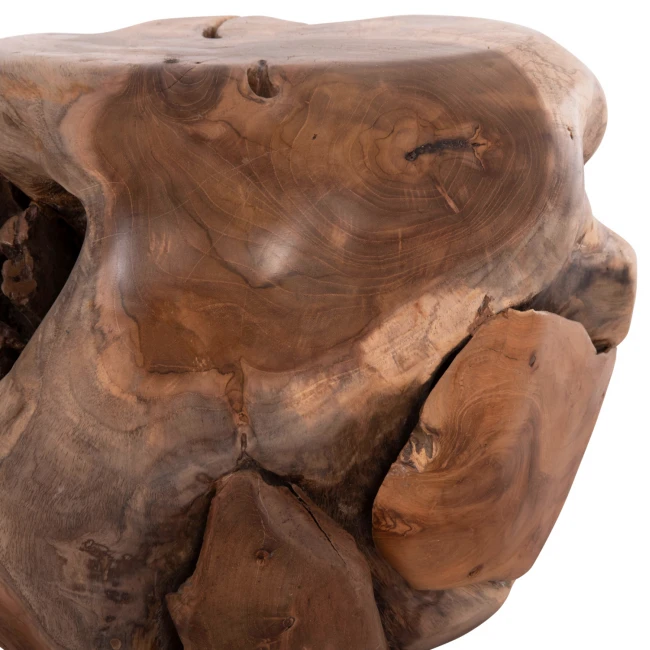 ΒΟΗΘΗΤΙΚΟ ΤΡΑΠΕΖΙ LOGGY HM18295 ΞΥΛΟ TEAK--ΦΥΣΙΚΟ 50x50x50Υεκ.