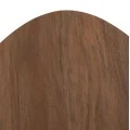 ΒΟΗΘΗΤΙΚΟ ΤΡΑΠΕΖΙ ΟΒΑΛ ALPER HM18328 MDF SONAMA--ΜΕΤΑΛΛΟ ΛΕΥΚΟ 50x50x51Υεκ.