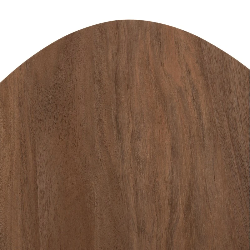 ΒΟΗΘΗΤΙΚΟ ΤΡΑΠΕΖΙ ΟΒΑΛ ALPER HM18328 MDF SONAMA--ΜΕΤΑΛΛΟ ΛΕΥΚΟ 50x50x51Υεκ.