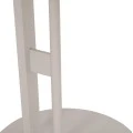 ΒΟΗΘΗΤΙΚΟ ΤΡΑΠΕΖΙ ΟΒΑΛ ALPER HM18328 MDF SONAMA--ΜΕΤΑΛΛΟ ΛΕΥΚΟ 50x50x51Υεκ.