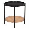 ΒΟΗΘΗΤΙΚΟ ΤΡΑΠΕΖΙ SEITZ HM18031 ΓΥΑΛΙ TOP-ΜΕΤΑΛΛΟ-RATTAN ΣΕ ΦΥΣΙΚΟ Φ50x55,5Υεκ.