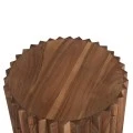 ΒΟΗΘΗΤΙΚΟ ΤΡΑΠΕΖΙ ΣΤΡΟΓΓΥΛΟ SEDGE HM9696 ΜΑΣΙΦ ΑΚΑΚΙΑ-ΦΥΣΙΚΟ ΧΡΩΜΑ Φ40x50Υεκ.