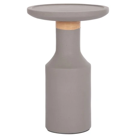 ΒΟΗΘΗΤΙΚΟ ΤΡΑΠΕΖΙ TRED(T) HM18169.03 FIBER CEMENT ΓΚΡΙ-ΦΥΣΙΚΟ RATTAN--Φ40x61Υεκ.