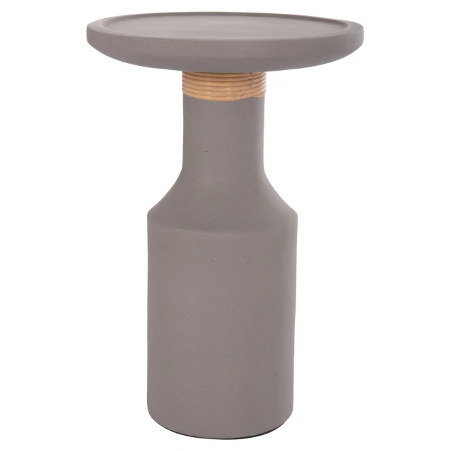 ΒΟΗΘΗΤΙΚΟ ΤΡΑΠΕΖΙ TRED(T) HM18169.03 FIBER CEMENT ΓΚΡΙ-ΦΥΣΙΚΟ RATTAN--Φ40x61Υεκ.