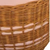 ΒΟΗΘΗΤΙΚΟ ΤΡΑΠΕΖΙ VILHENA HM18166 FIBER CEMENT ΡΟΖ-RATTAN ΦΥΣΙΚΟ Φ44.5x45Υεκ.