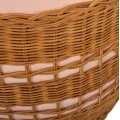 ΒΟΗΘΗΤΙΚΟ ΤΡΑΠΕΖΙ VILHENA HM18166 FIBER CEMENT ΡΟΖ-RATTAN ΦΥΣΙΚΟ Φ44.5x45Υεκ.