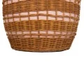 ΒΟΗΘΗΤΙΚΟ ΤΡΑΠΕΖΙ VILHENA HM18166 FIBER CEMENT ΡΟΖ-RATTAN ΦΥΣΙΚΟ Φ44.5x45Υεκ.