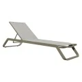 ΞΑΠΛΩΣΤΡΑ ΑΛΟΥΜΙΝΙΟΥ MARIMAR HM6562.03 ΣΚΕΛΕΤΟΣ TAUPE & TEXTILENE ΜΠΕΖ 220x67.5x31.5Υεκ