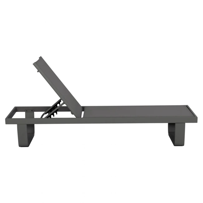 ΞΑΠΛΩΣΤΡΑ ΑΛΟΥΜΙΝΙΟΥ ΜΕ ΥΦΑΣΜΑ TESLIN RICKON HM6292.01 ΣΕ ΓΚΡΙ 198x61,5x97Υεκ.