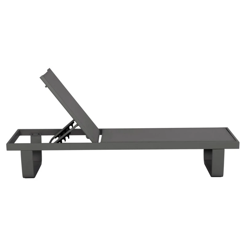 ΞΑΠΛΩΣΤΡΑ ΑΛΟΥΜΙΝΙΟΥ ΜΕ ΥΦΑΣΜΑ TESLIN RICKON HM6292.01 ΣΕ ΓΚΡΙ 198x61,5x97Υεκ.