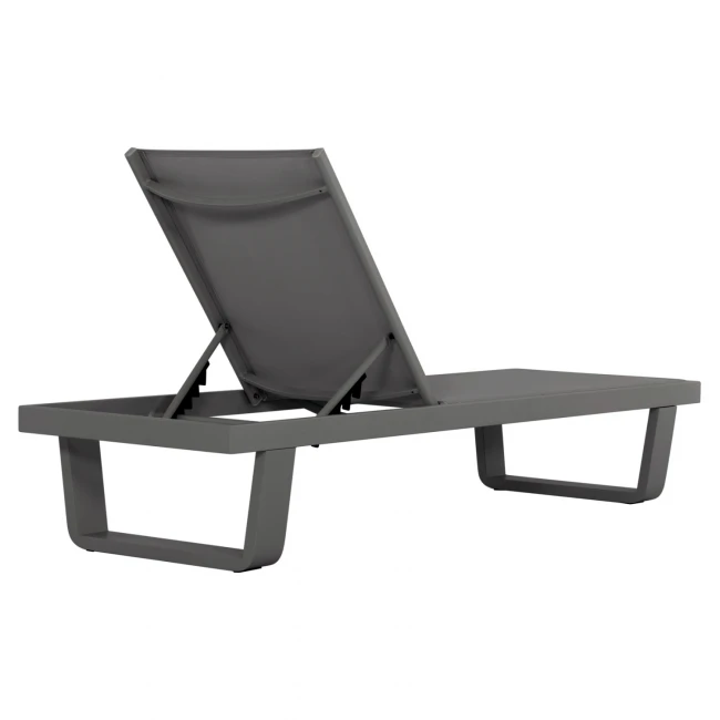 ΞΑΠΛΩΣΤΡΑ ΑΛΟΥΜΙΝΙΟΥ ΜΕ ΥΦΑΣΜΑ TESLIN RICKON HM6292.01 ΣΕ ΓΚΡΙ 198x61,5x97Υεκ.