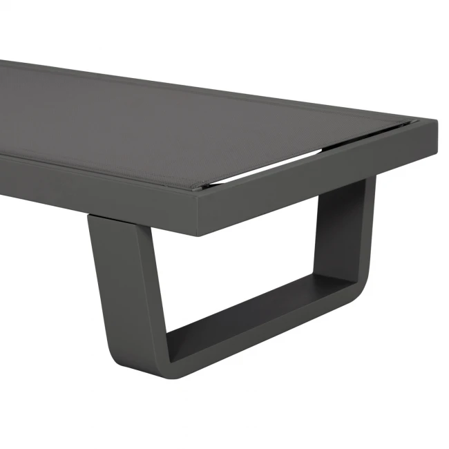 ΞΑΠΛΩΣΤΡΑ ΑΛΟΥΜΙΝΙΟΥ ΜΕ ΥΦΑΣΜΑ TESLIN RICKON HM6292.01 ΣΕ ΓΚΡΙ 198x61,5x97Υεκ.