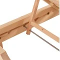 ΞΑΠΛΩΣΤΡΑ ΜΕ ΜΑΞΙΛΑΡΙ ΚΟΡΙΝΟΣ HM10776.05T ΞΥΛΟ ΠΕΥΚΟΥ--TEXTILENE ΣΕ ΜΑΥΡΟ 79x204x77Υεκ