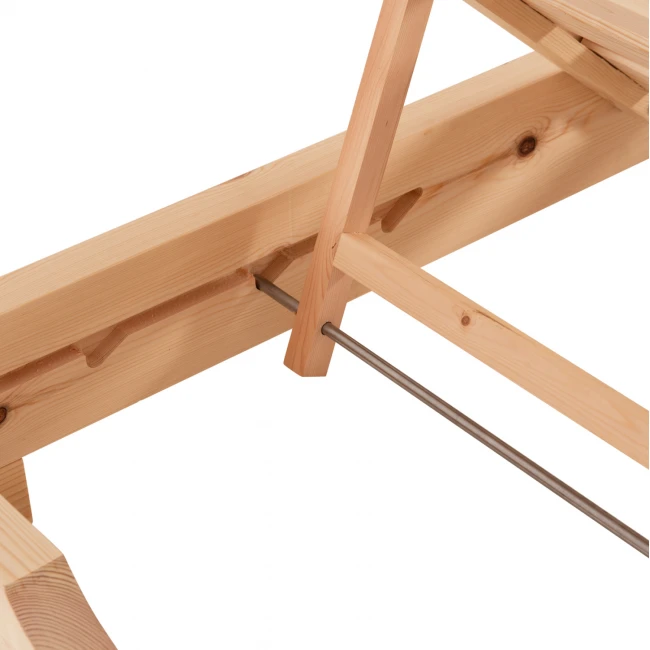 ΞΑΠΛΩΣΤΡΑ ΜΕ ΜΑΞΙΛΑΡΙ ΚΟΡΙΝΟΣ HM10777.04T ΞΥΛΟ ΠΕΥΚΟΥ--TEXTILENE ΜΟΚΑ 79x204x80Υεκ