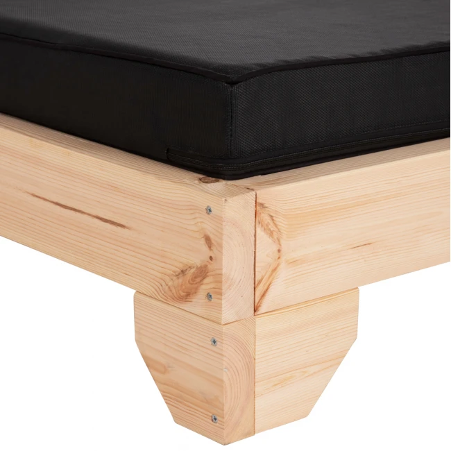 ΞΑΠΛΩΣΤΡΑ ΜΕ ΜΑΞΙΛΑΡΙ ΚΟΡΙΝΟΣ HM10777.05T ΞΥΛΟ ΠΕΥΚΟΥ--TEXTILENE ΜΑΥΡΟ 79x204x80Υεκ