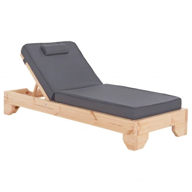 ΞΑΠΛΩΣΤΡΑ ΜΕ ΜΑΞΙΛΑΡΙ ΚΟΡΙΝΟΣ HM10777.30T ΞΥΛΟ ΠΕΥΚΟΥ--TEXTILENE ΓΚΡΙ 79x204x80Υεκ