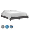 ΥΠΟΣΤΡΩΜΑ/ΚΡΕΒΑΤΙ KING-SIZE SIGGY HM21218 ΓΚΡΙ ΥΦΑΣΜΑ--ΓΙΑ 180x200εκ.