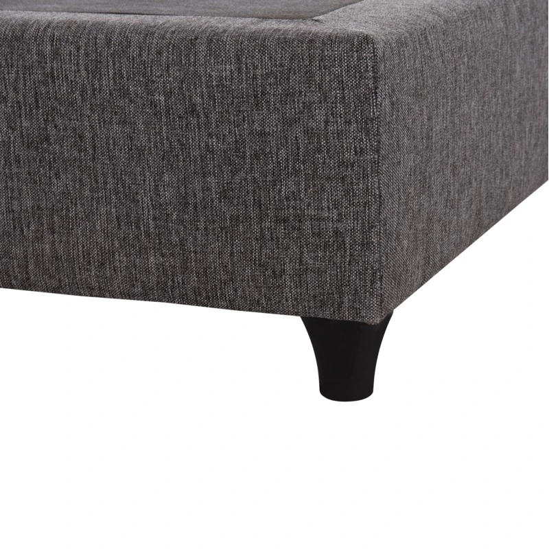 ΥΠΟΣΤΡΩΜΑ/ΚΡΕΒΑΤΙ ΥΠΕΡΔΙΠΛΟ SIGGY HM21217 ΓΚΡΙ ΥΦΑΣΜΑ--ΓΙΑ 160x200εκ.